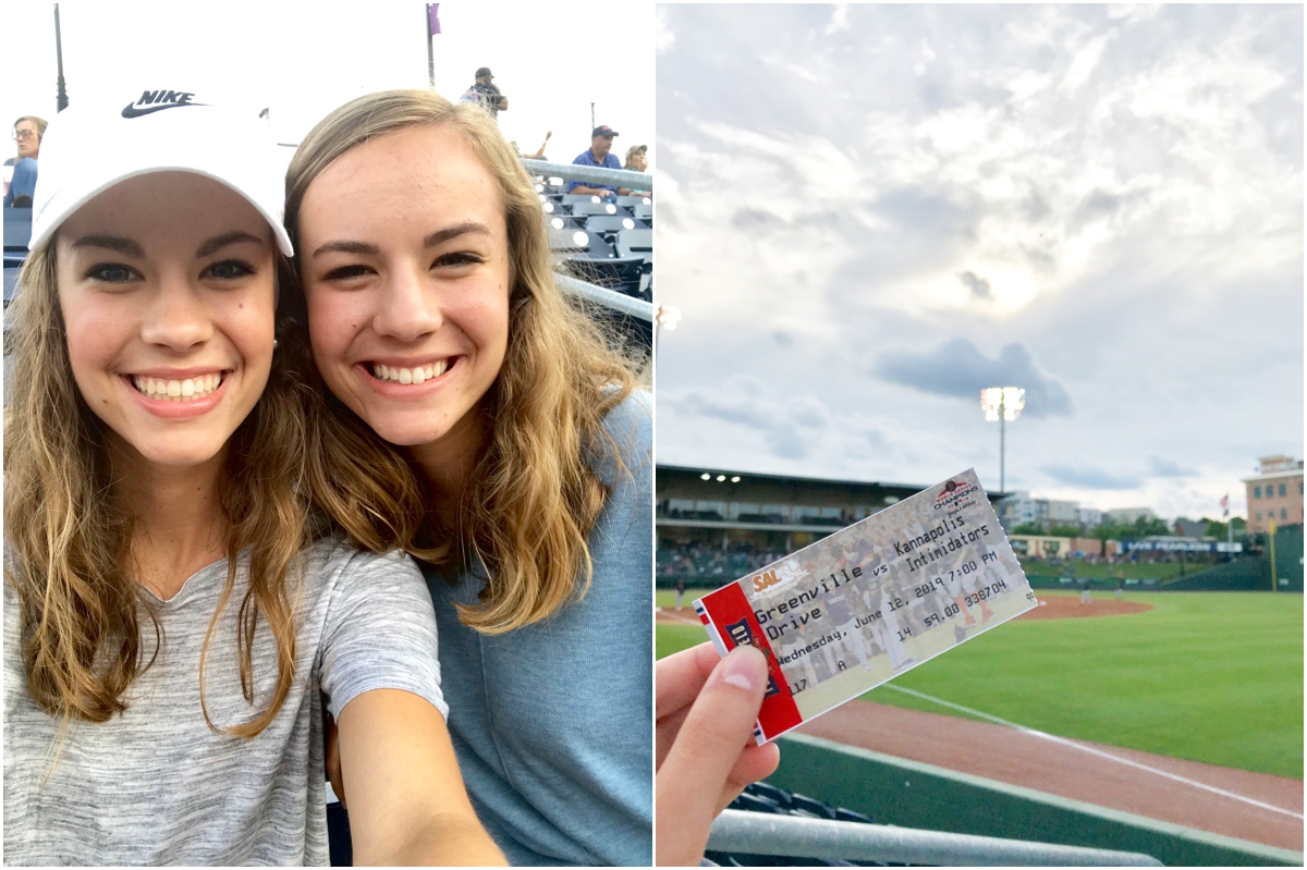 Summer Greenville Drive Baseball game