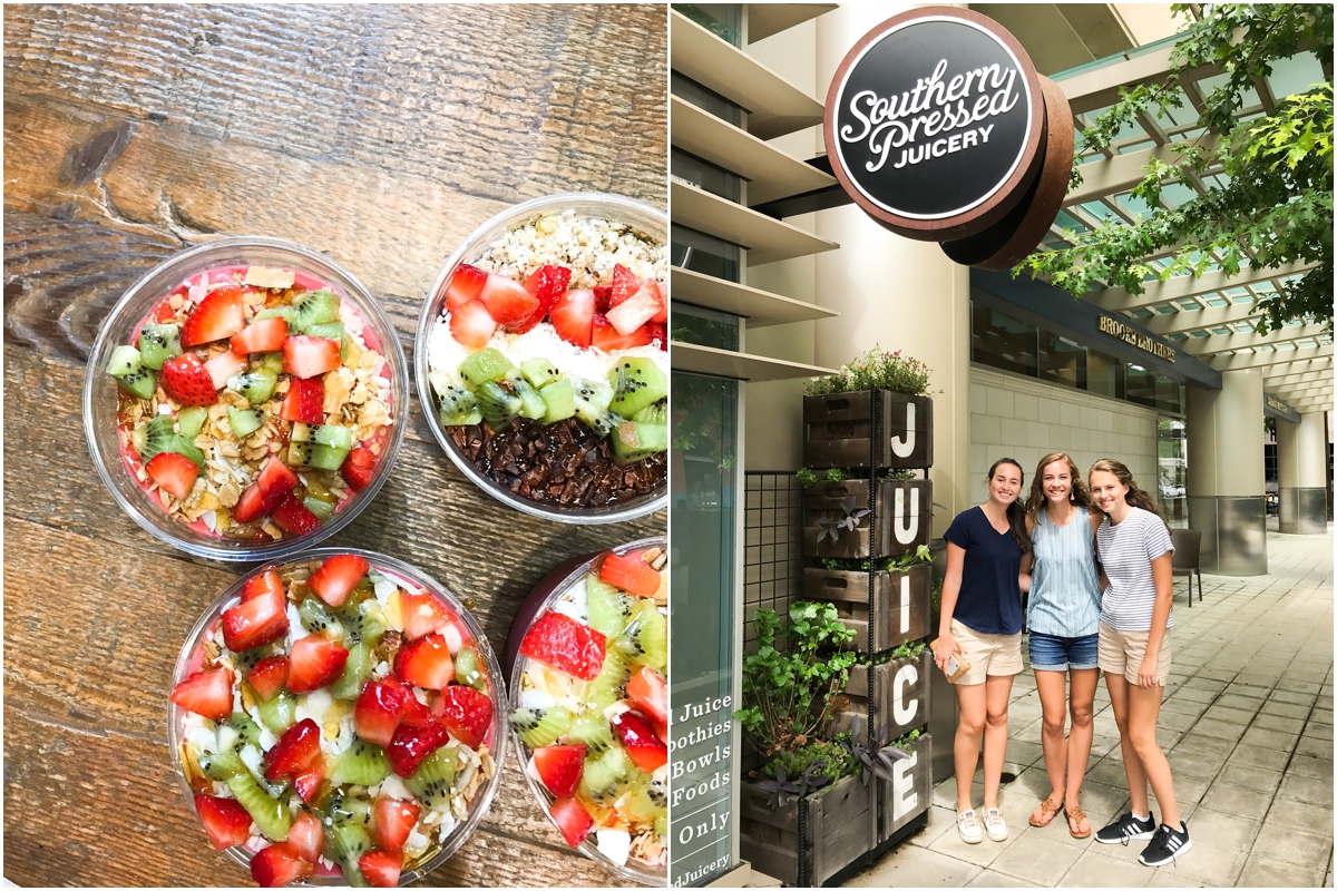 Southern pressed juicery outing in Downtown Greenville, SC