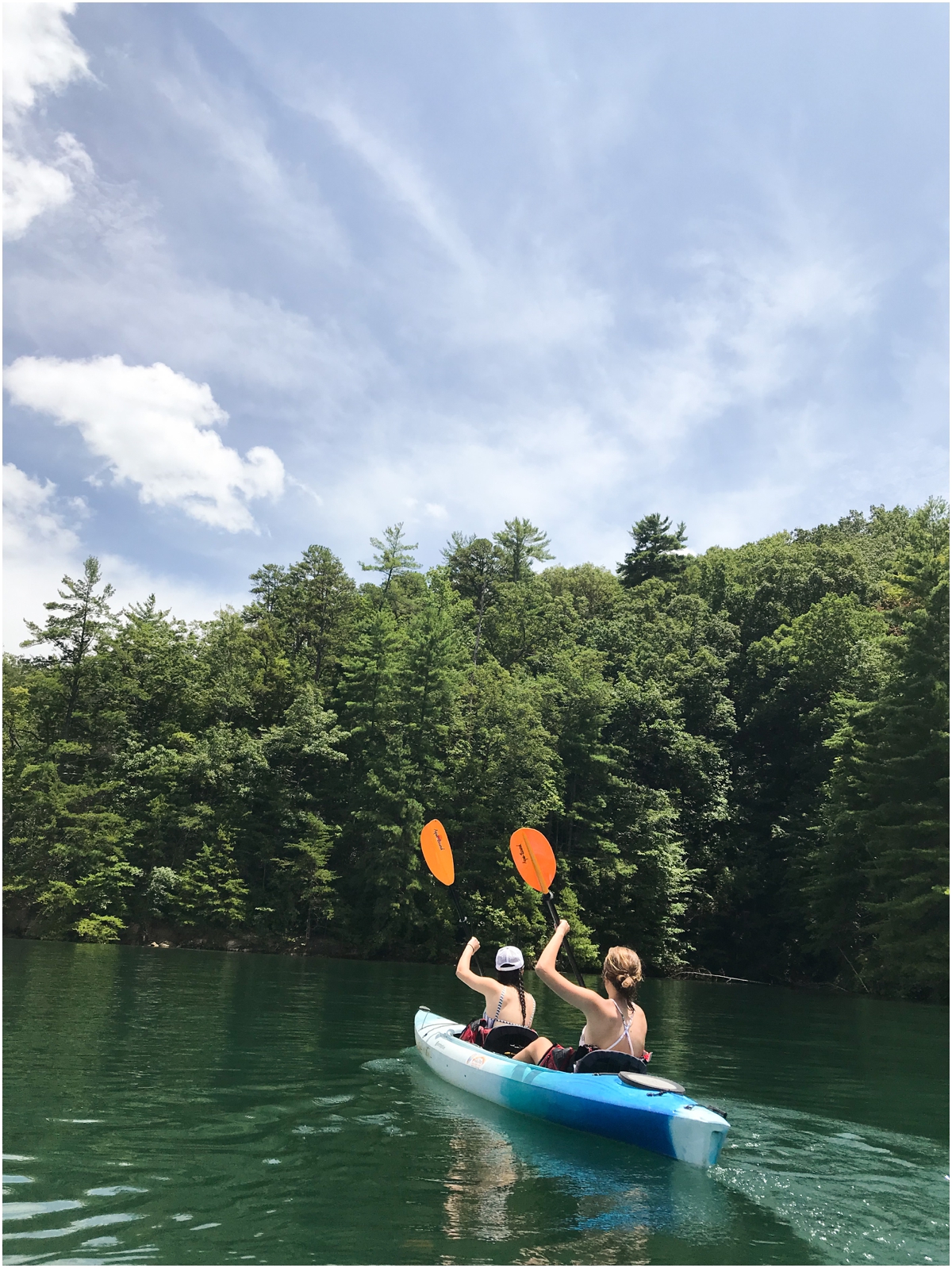 Kayaking at Lake Jocassee 