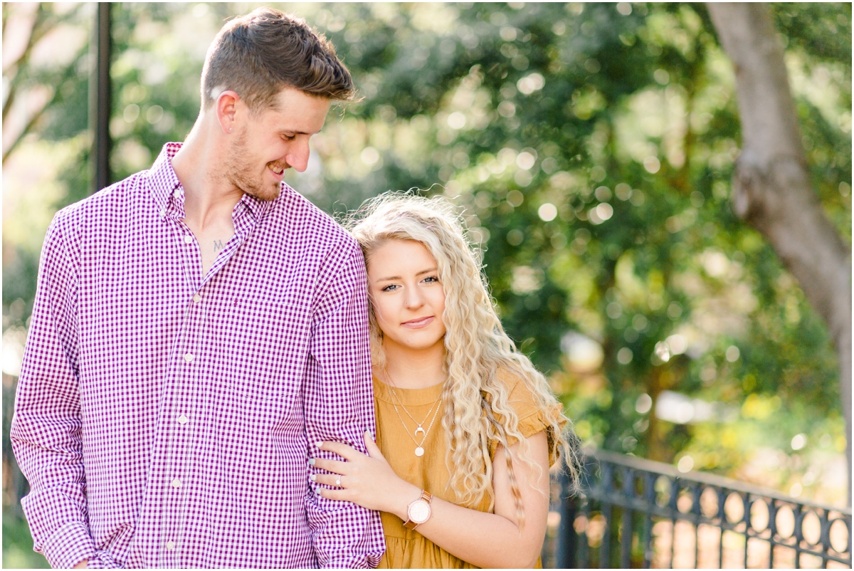 Spring engagement session in Downtown Spartanburg  | Jacqueline & Laura