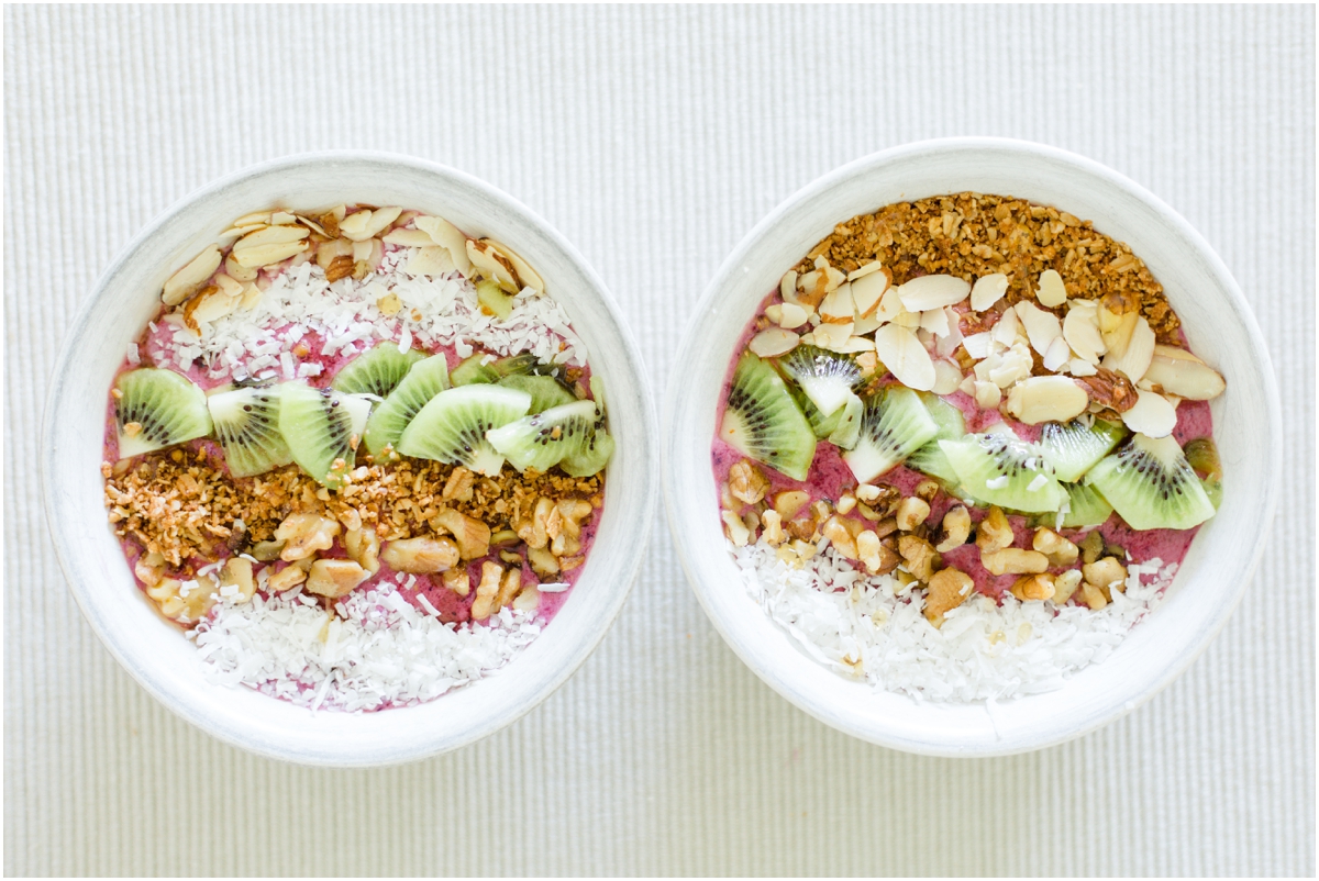 How to make smoothie bowls with fruit and toppings | Jacqueline & Laura