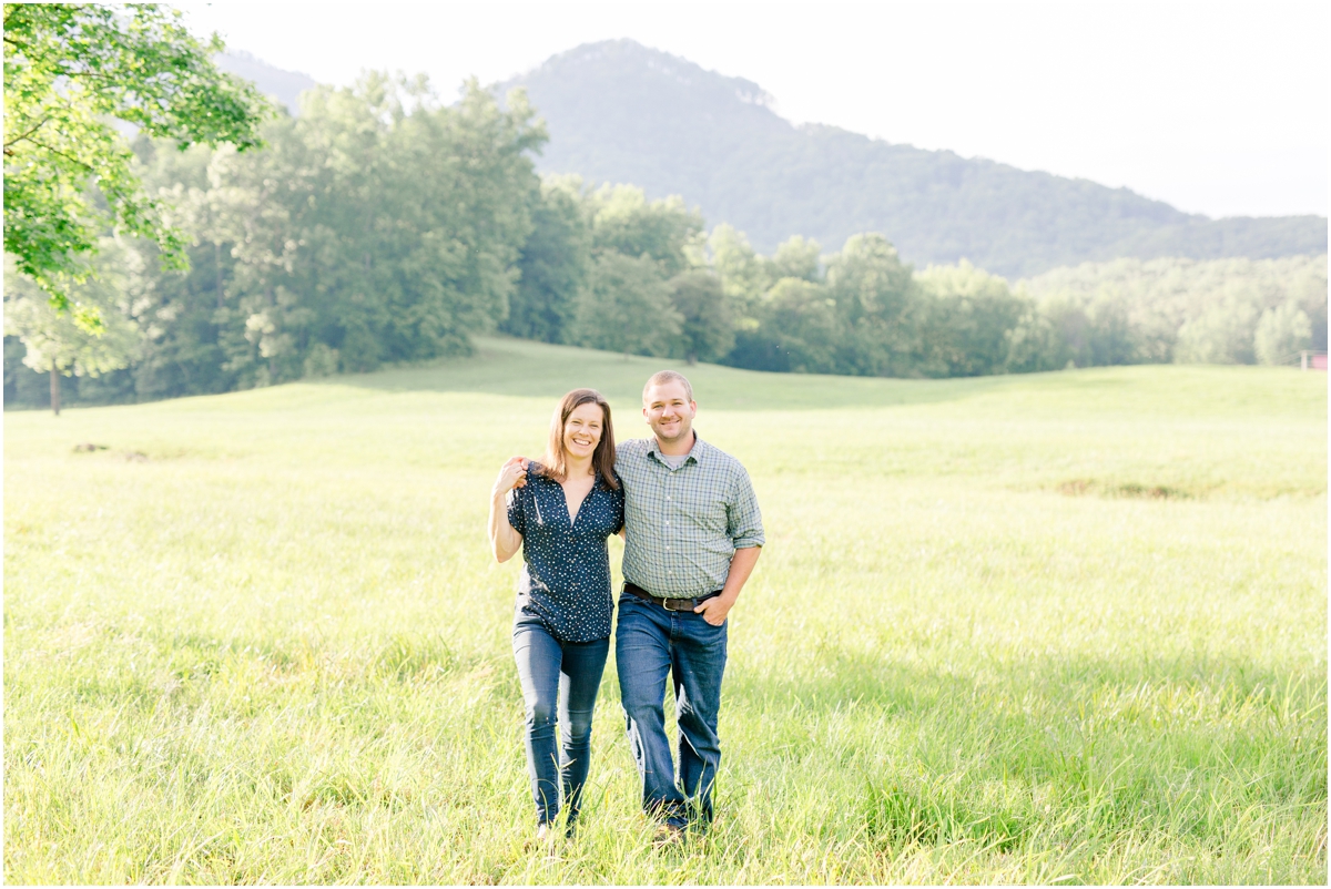 Engagement Session at bald rock & engagement session at table rock field | Greenville Wedding Photographers | Jacqueline & Laura