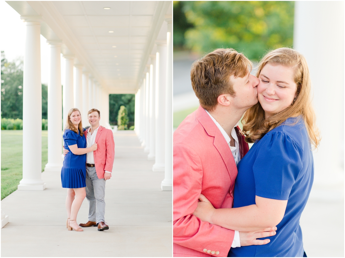 Summer engagement session at Glendale Shoals Preserve & Wofford college in Spartanburg, SC | Spartanburg Wedding Photographer