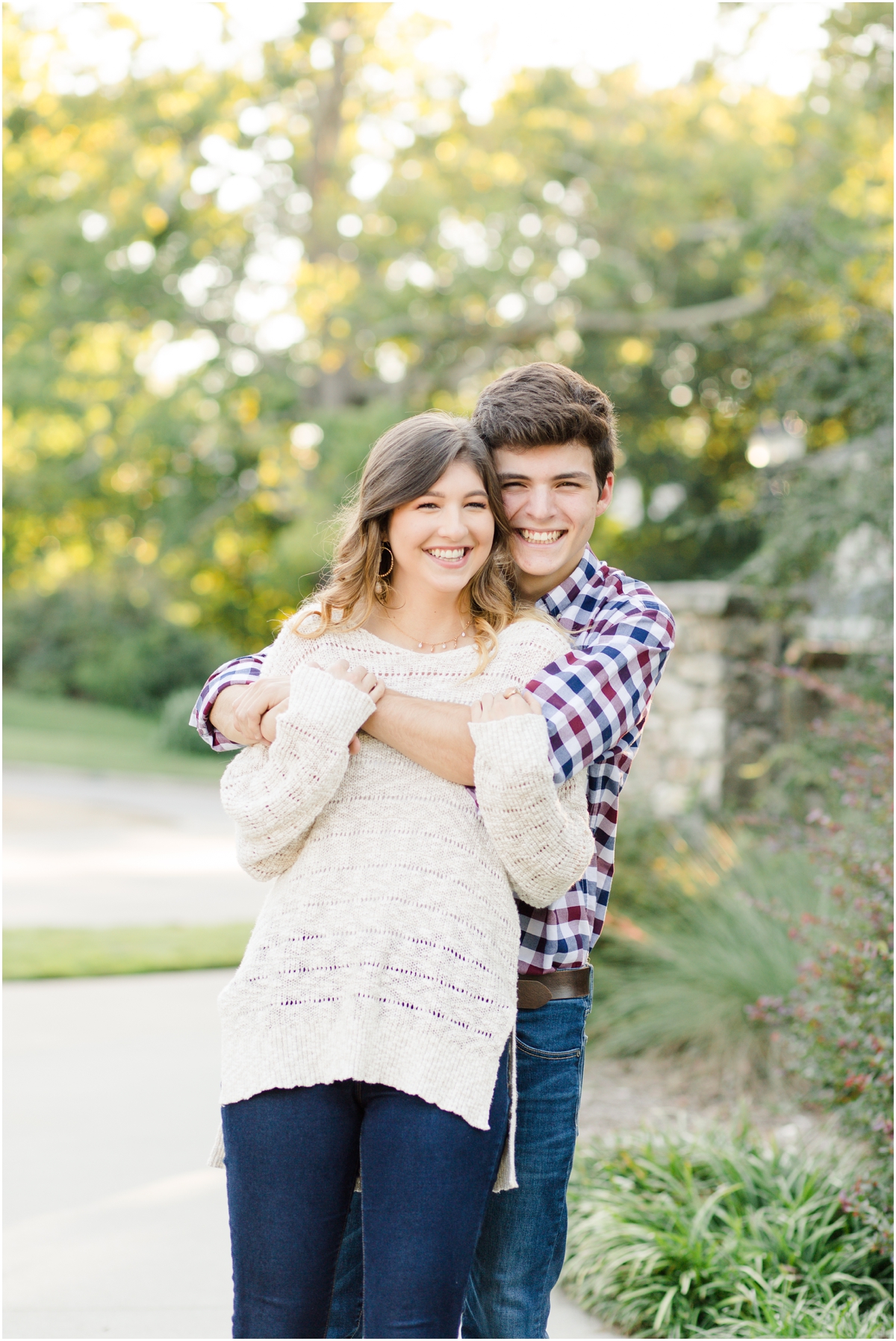Couples session in Downtown Greenville at the cancer survivors park and pedricks garden 
