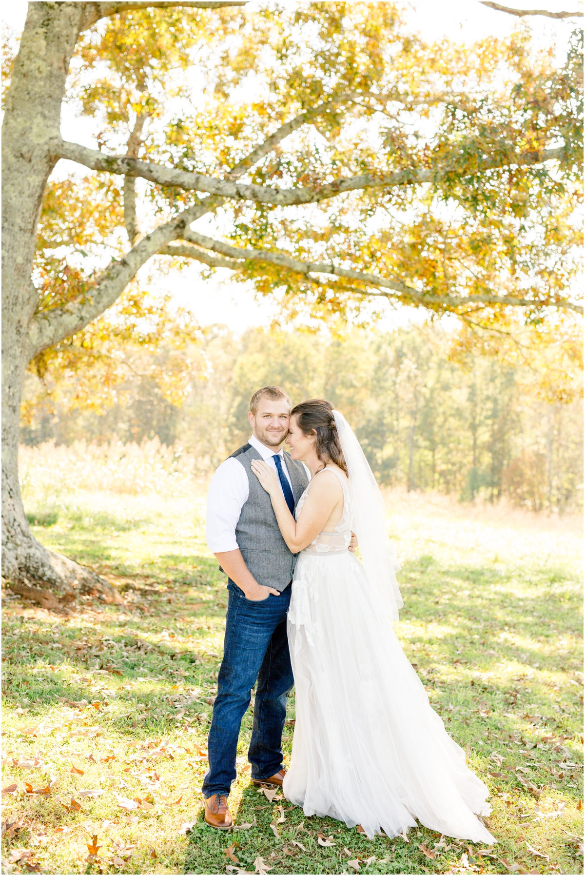 October fall wedding at Greenbrier Farms in Easley SC Greenville Wedding Photographer