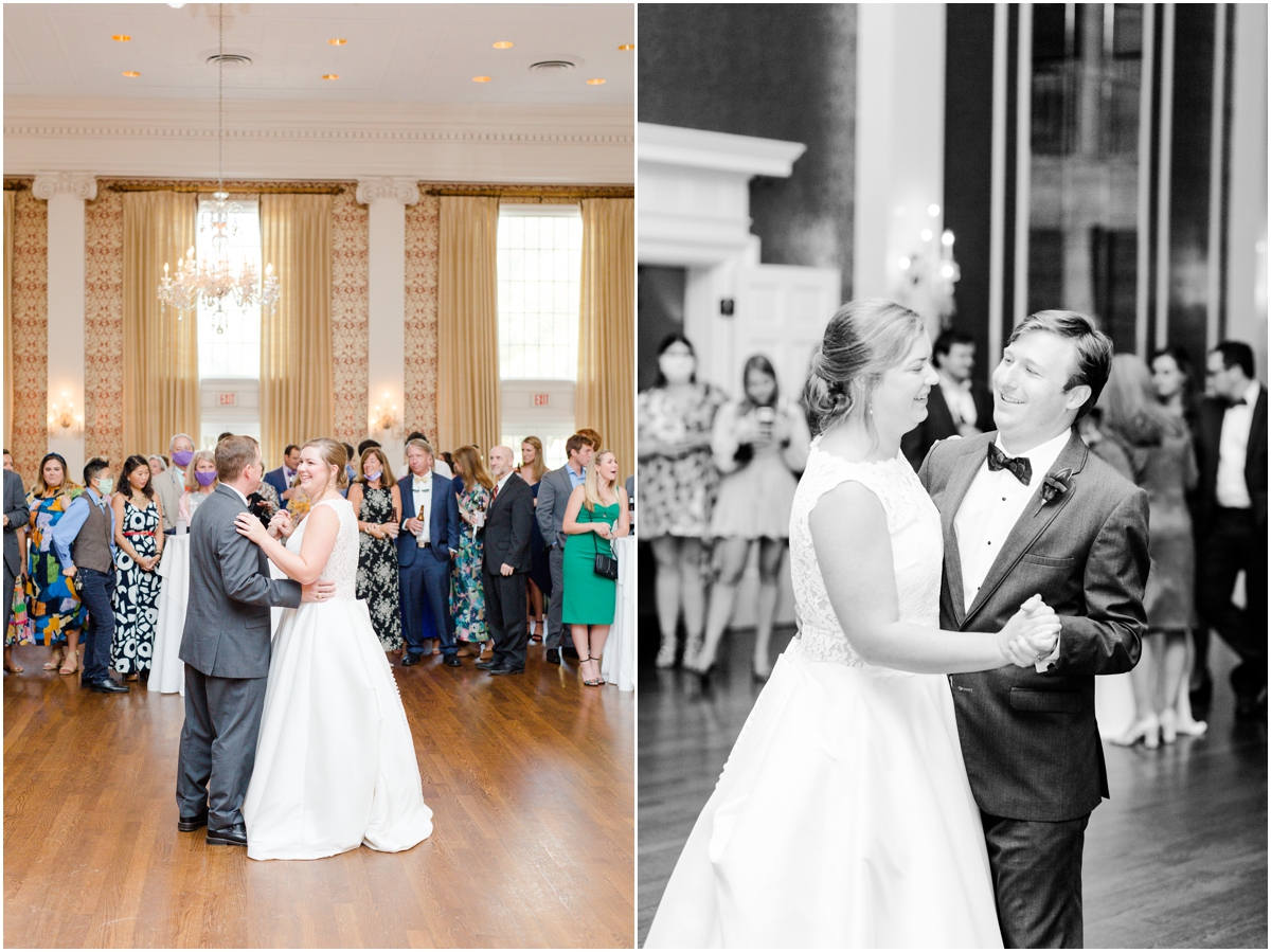 Wedding Reception at the Poinsett Club | Greenville Wedding Photographer