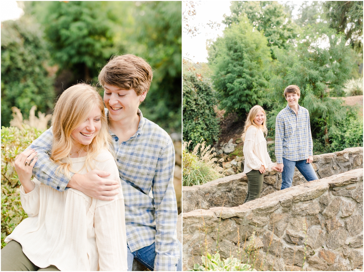 rock quarry and Downtown Greenville engagement session | greenville wedding photographer