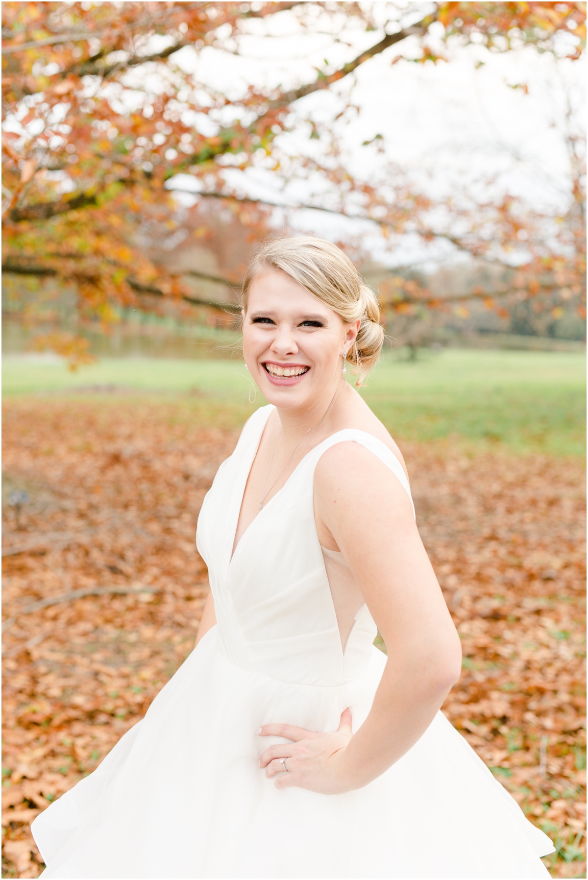 Fall bridal session at Milliken in Spartanburg | Spartanburg wedding photographer