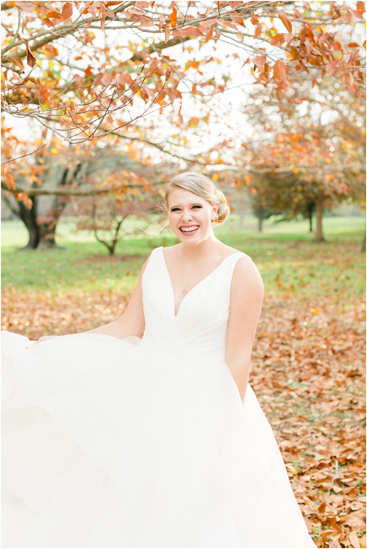 Fall bridal session at Milliken in Spartanburg | Spartanburg wedding photographer