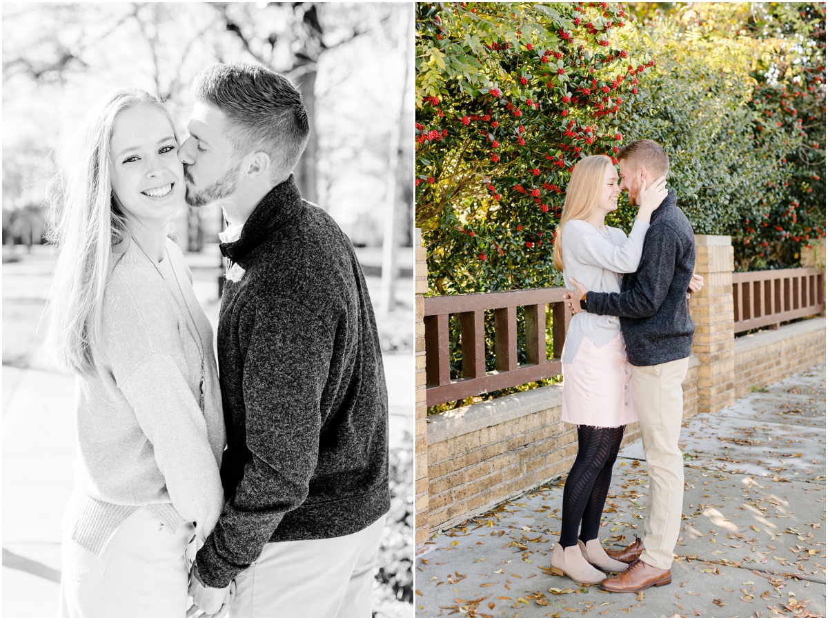 Downtown Greer engagement session and Lake Robinson engagement session | Greenville Wedding Photographer