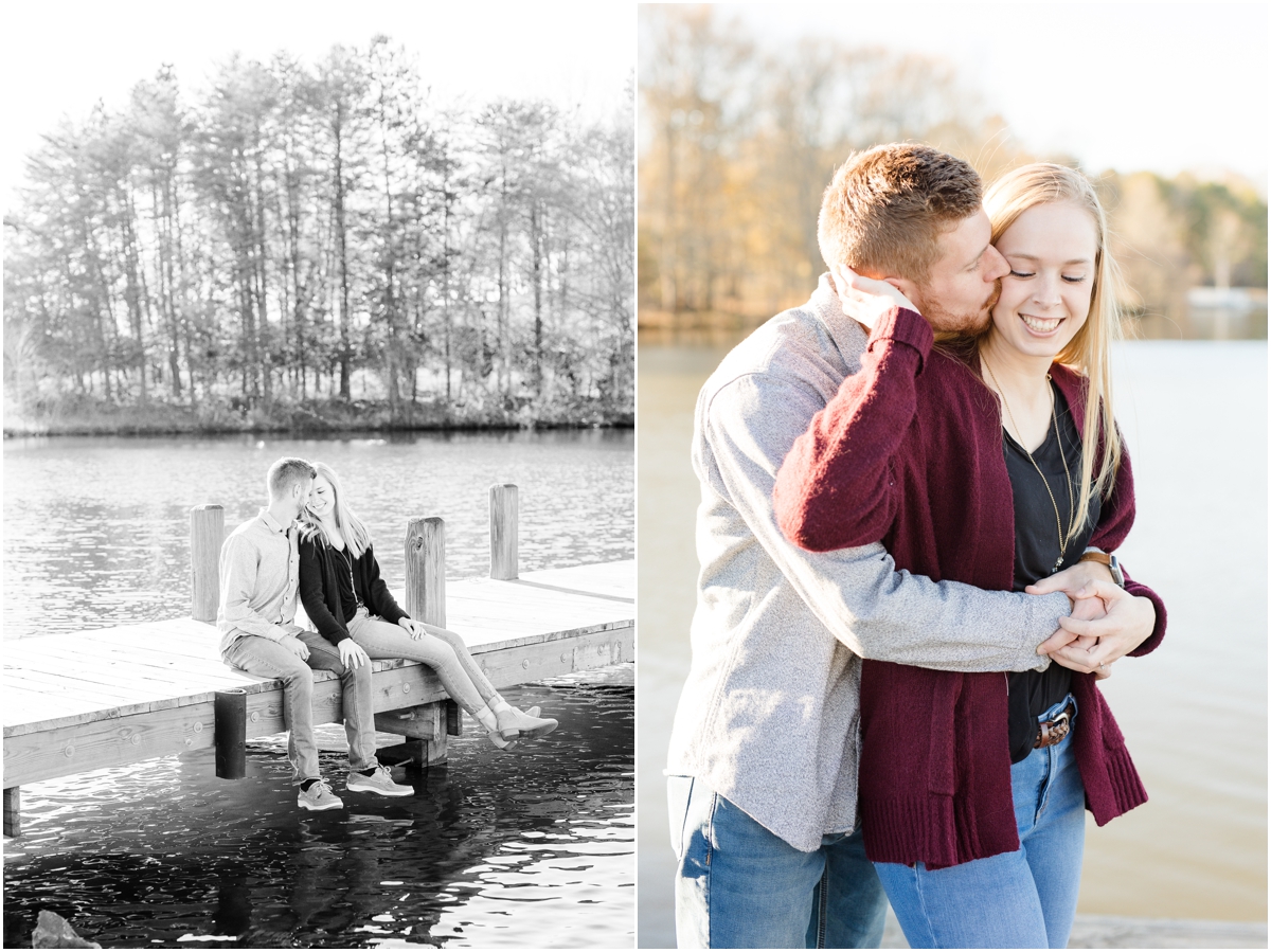 Downtown Greer engagement session and Lake Robinson engagement session | Greenville Wedding Photographer