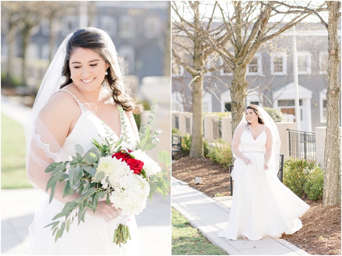 United Community Bank downtown greenville bridal session 