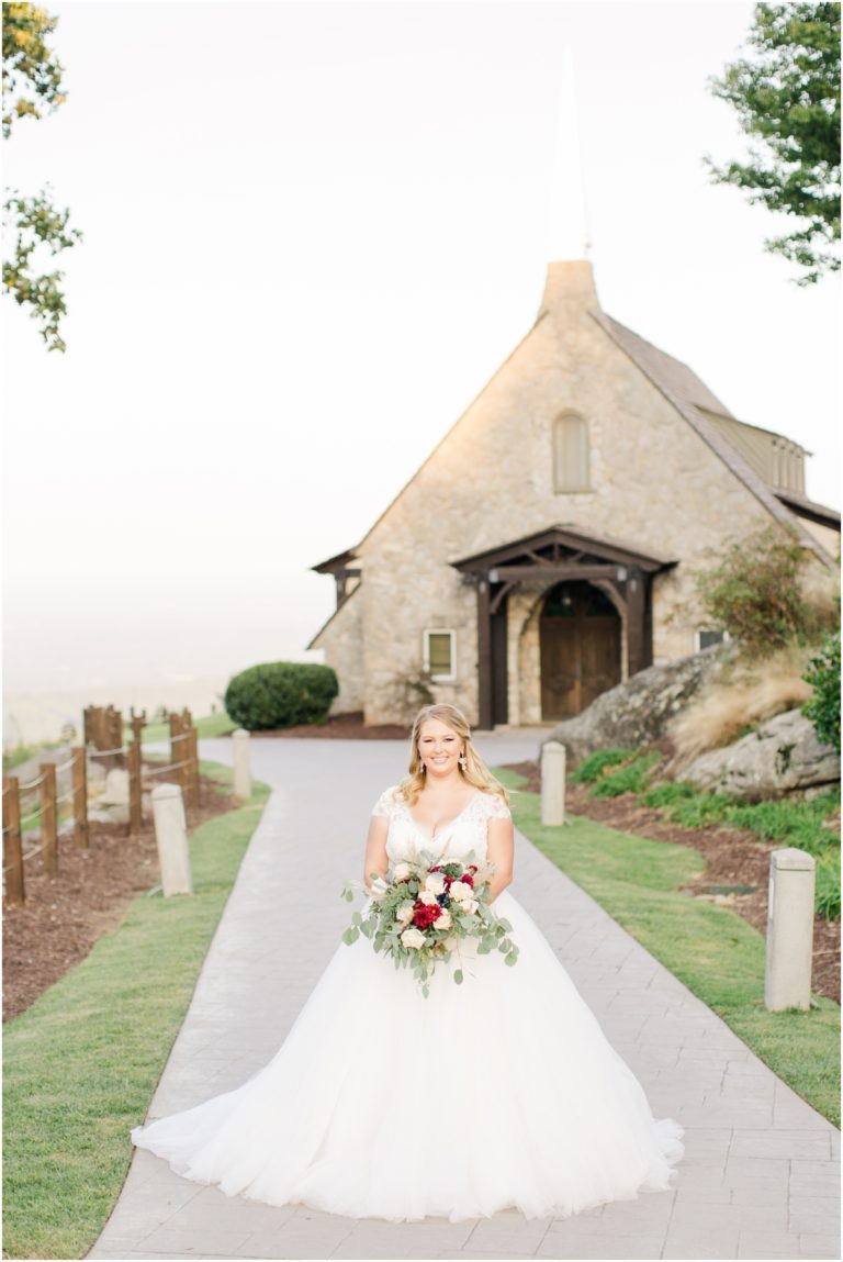 Emma | Glassy Mountain Chapel Bridal Session - Jacquelineandlaura.com