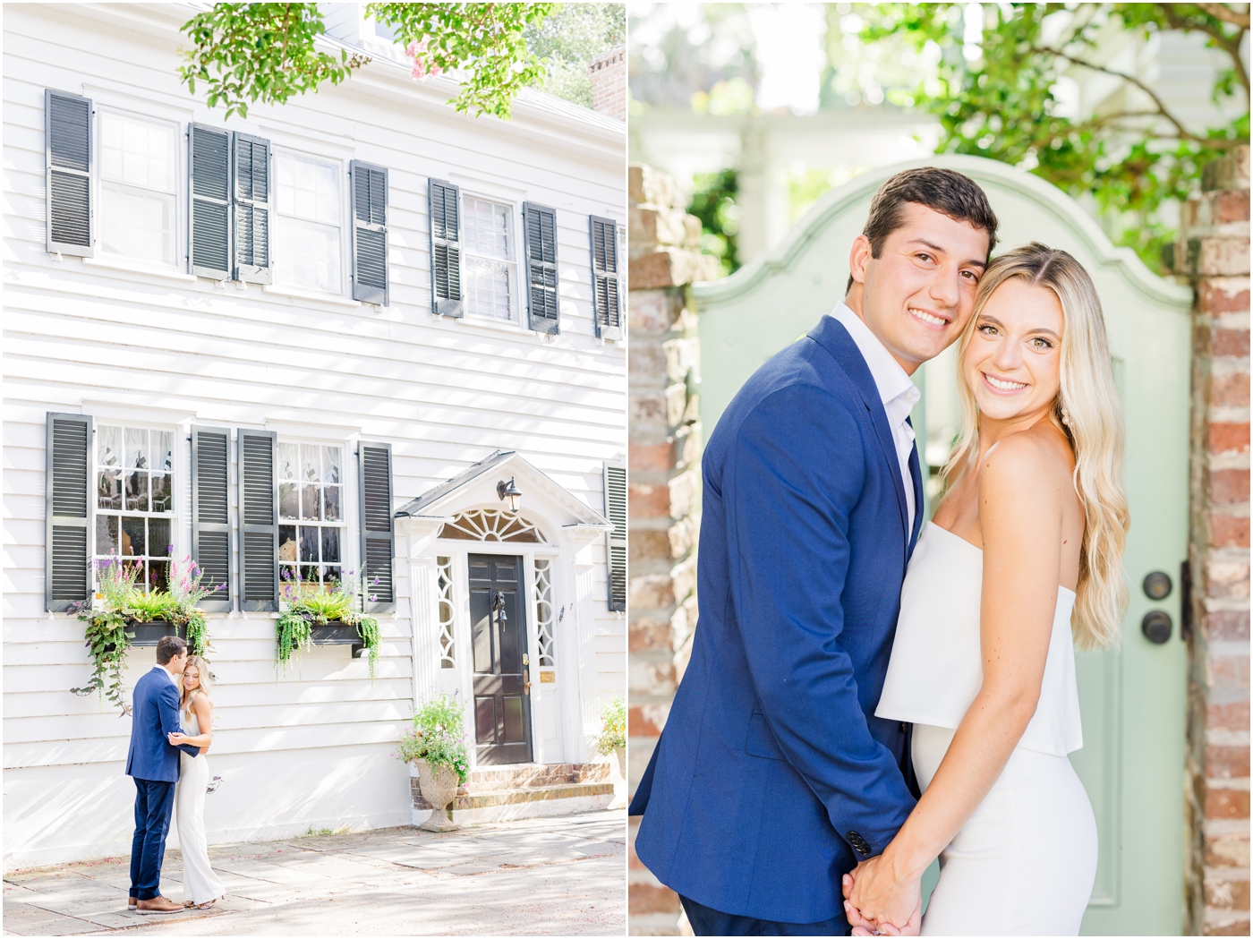 Downtown Charleston and Sullivans island engagement session