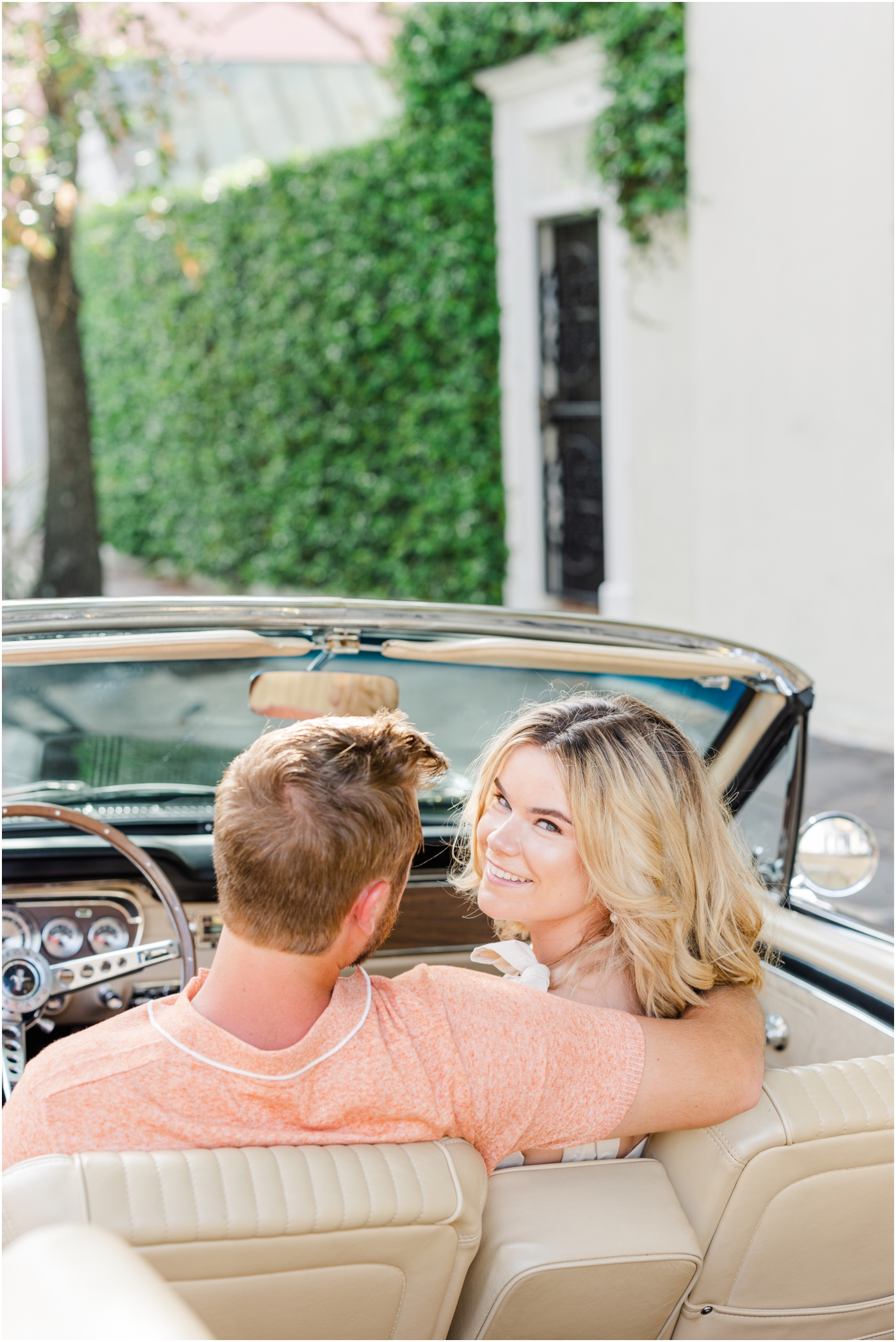 Chalmers St engagement session with vintage car