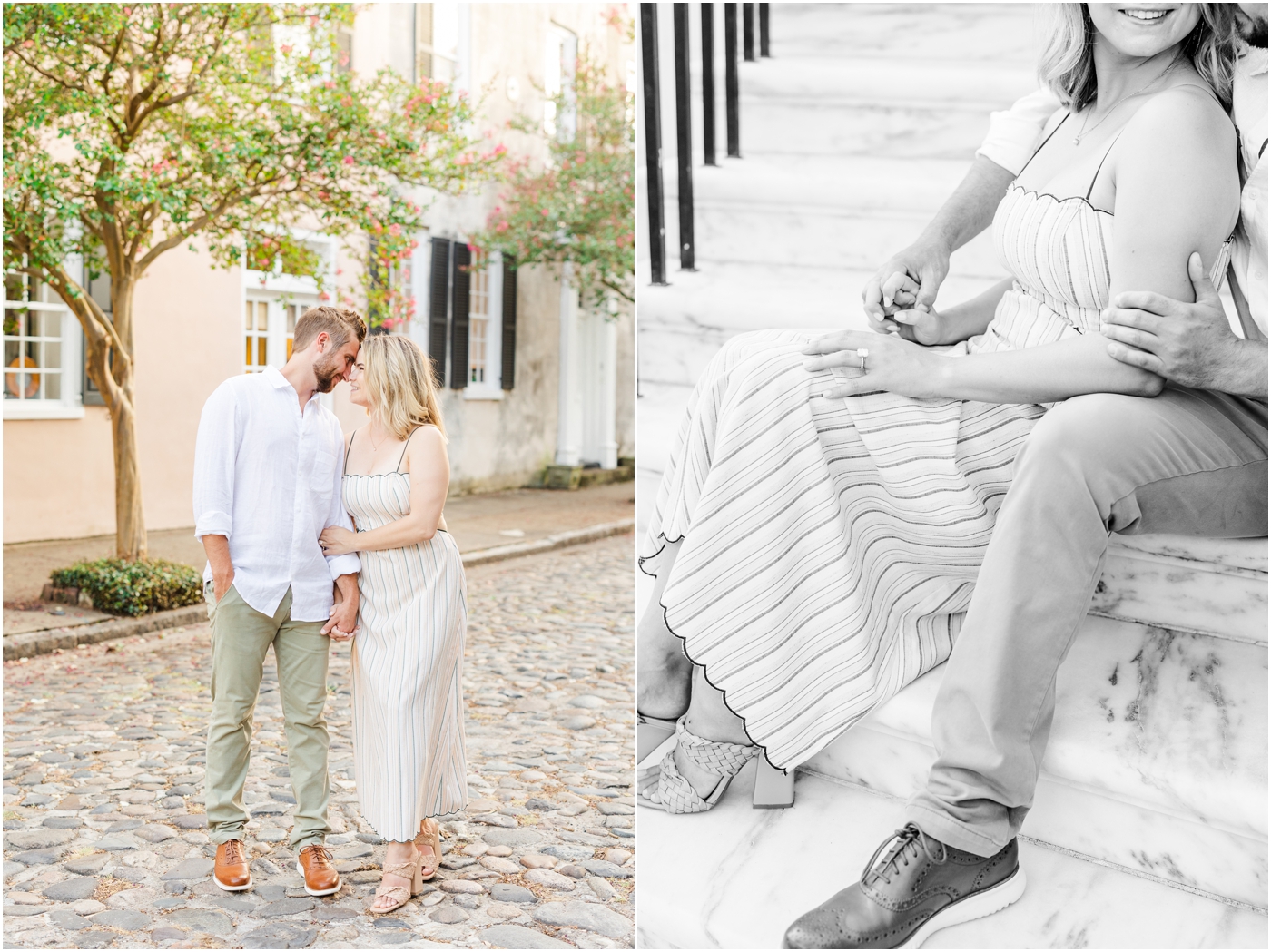 Downtown Charleston engagement session
