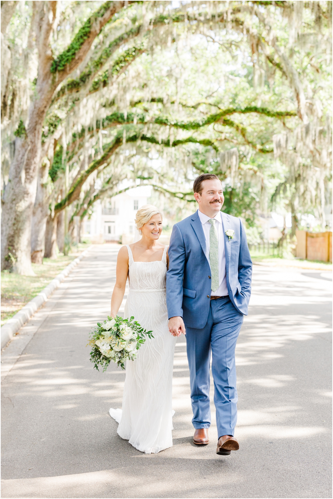 Bride & Groom wedding photos on Magnolia Street St Augustine | St Augustine Florida Wedding Photographer