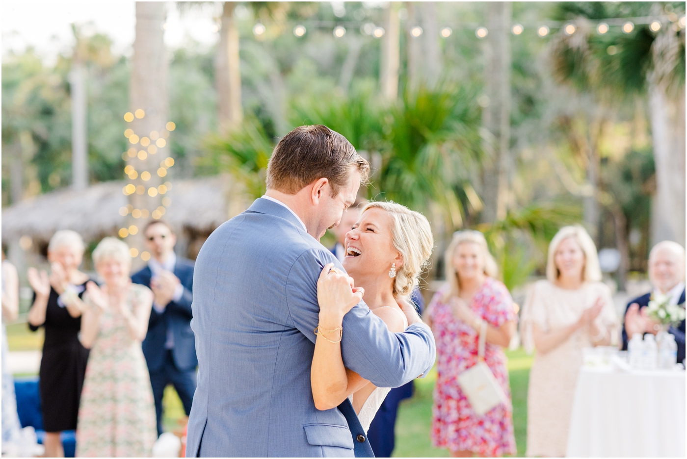first dance at the fountain of youth St Augustine Florida Wedding Photographer
