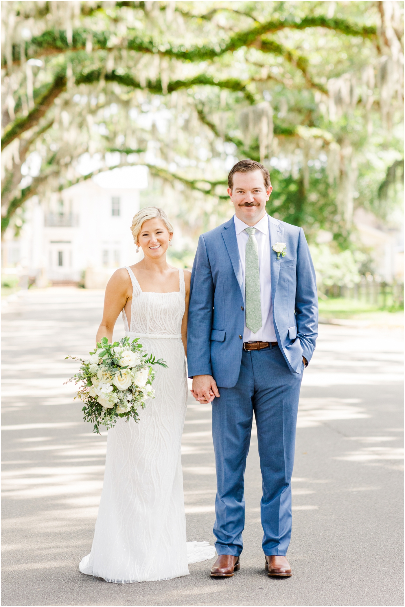 Bride & Groom wedding photos on Magnolia Street St Augustine | St Augustine Florida Wedding Photographer