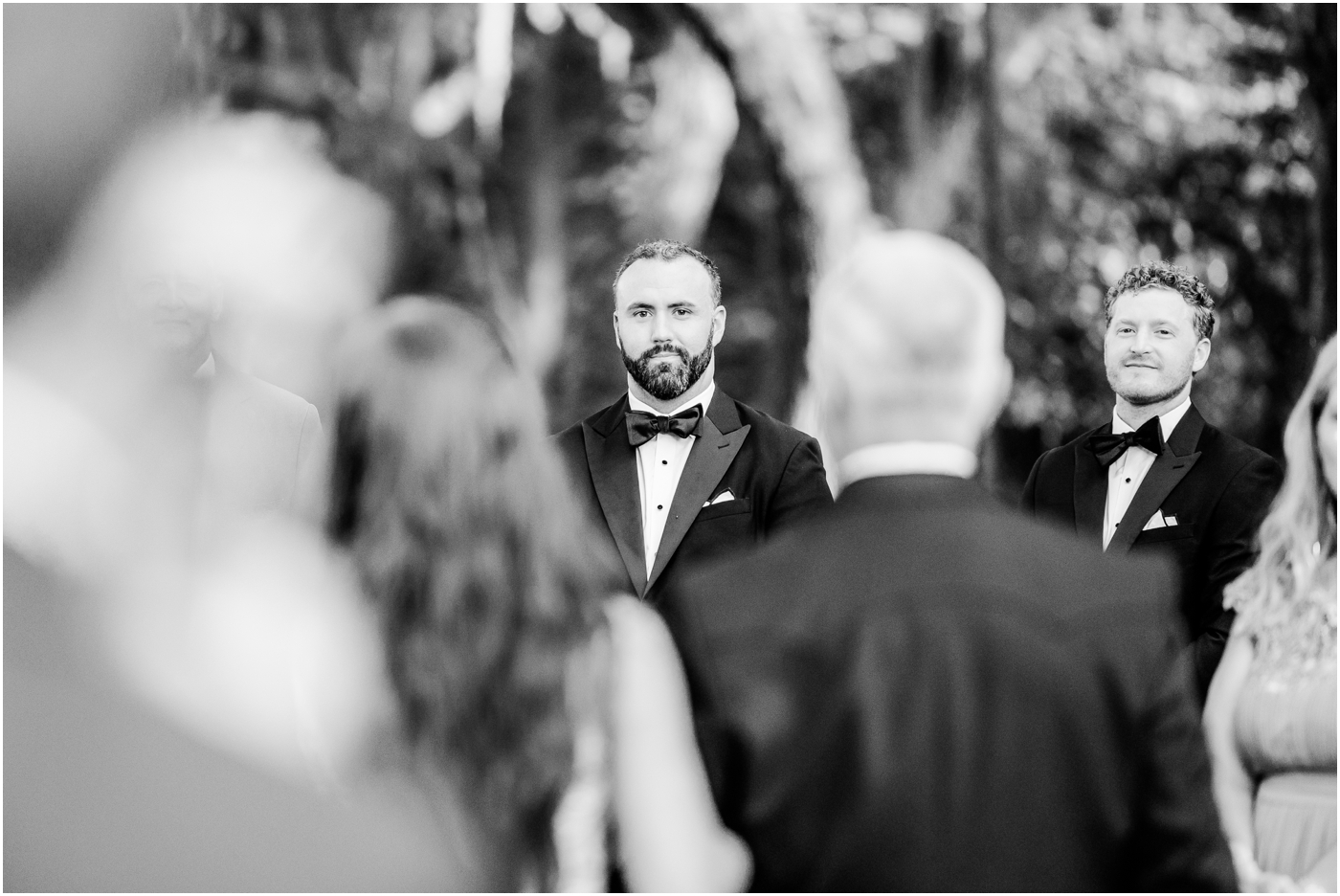 wedding ceremony at Legare Waring House in Charleston, SC