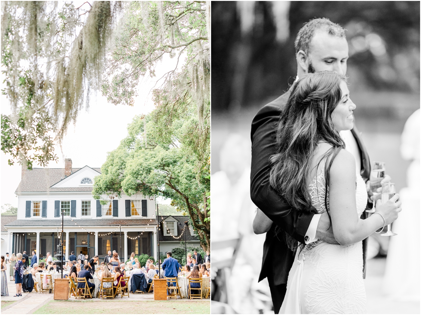 wedding reception at Legare Waring House in Charleston, SC