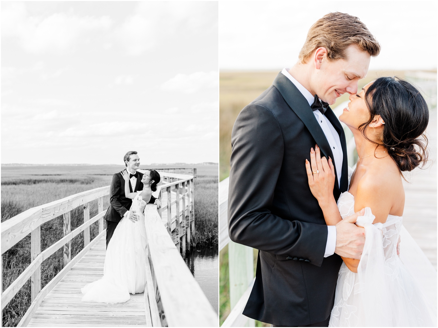 Bride & Groom at Drummond Point Amelia Island Plantation