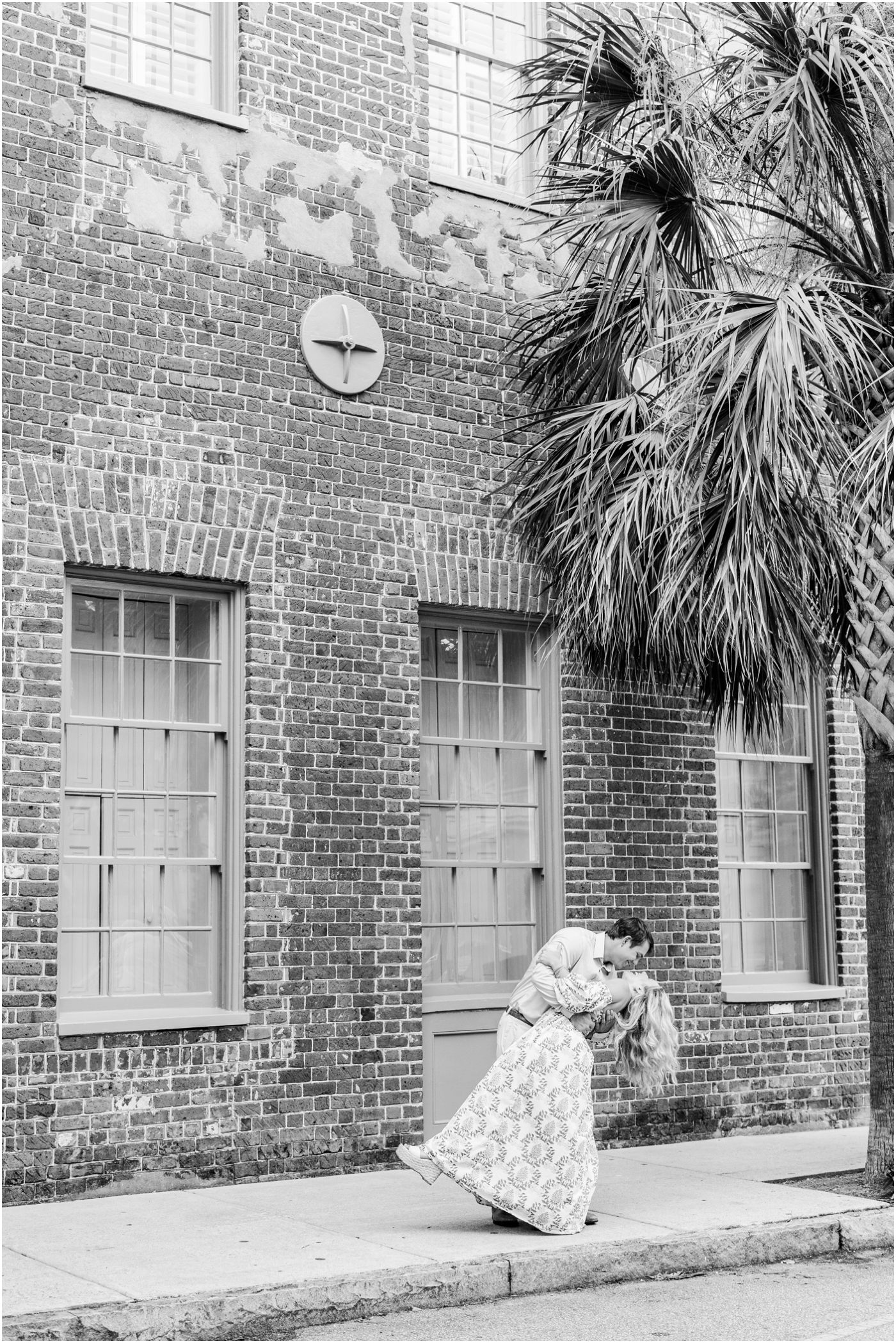 downtown charleston and folly beach engagement session