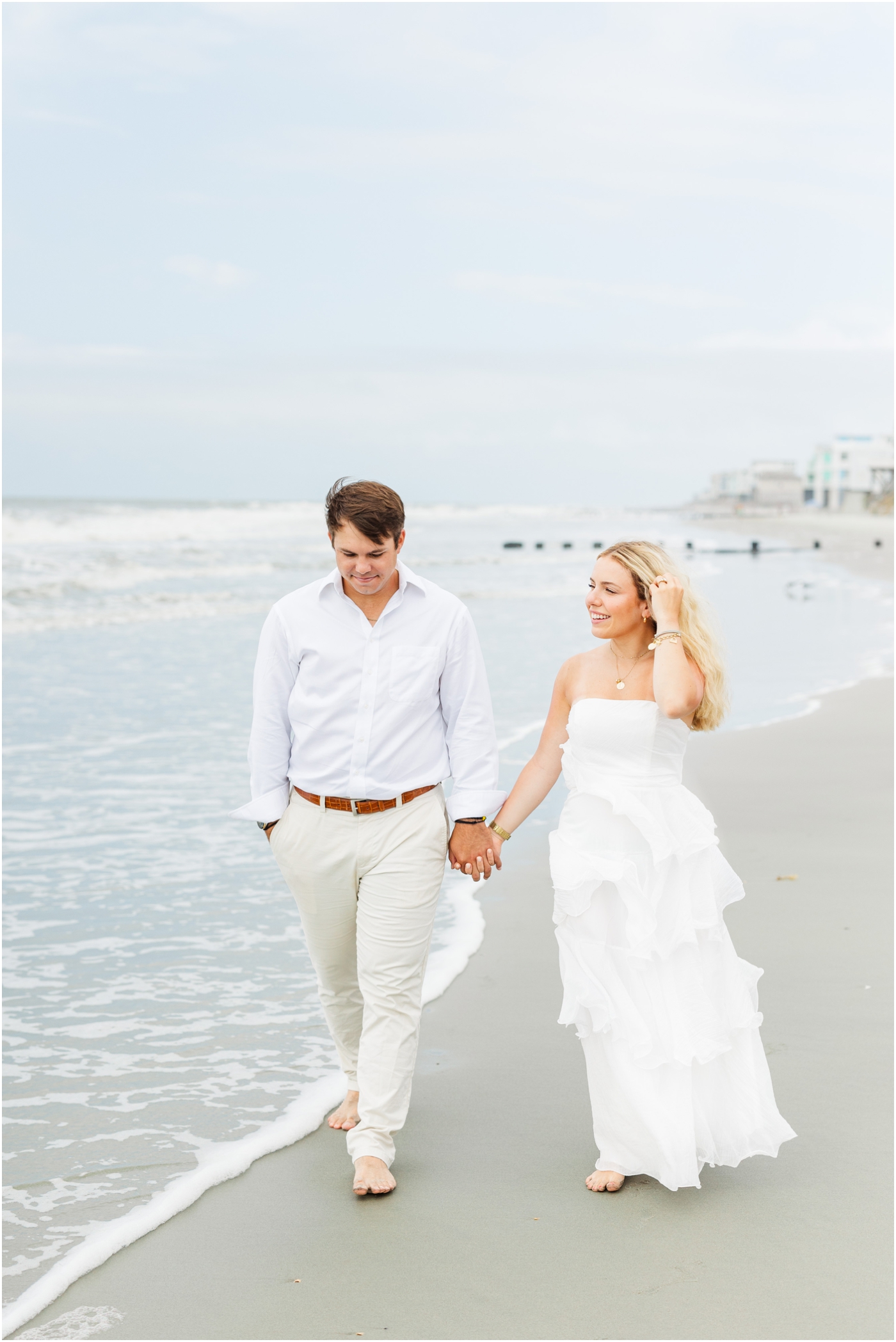 folly beach engagement session