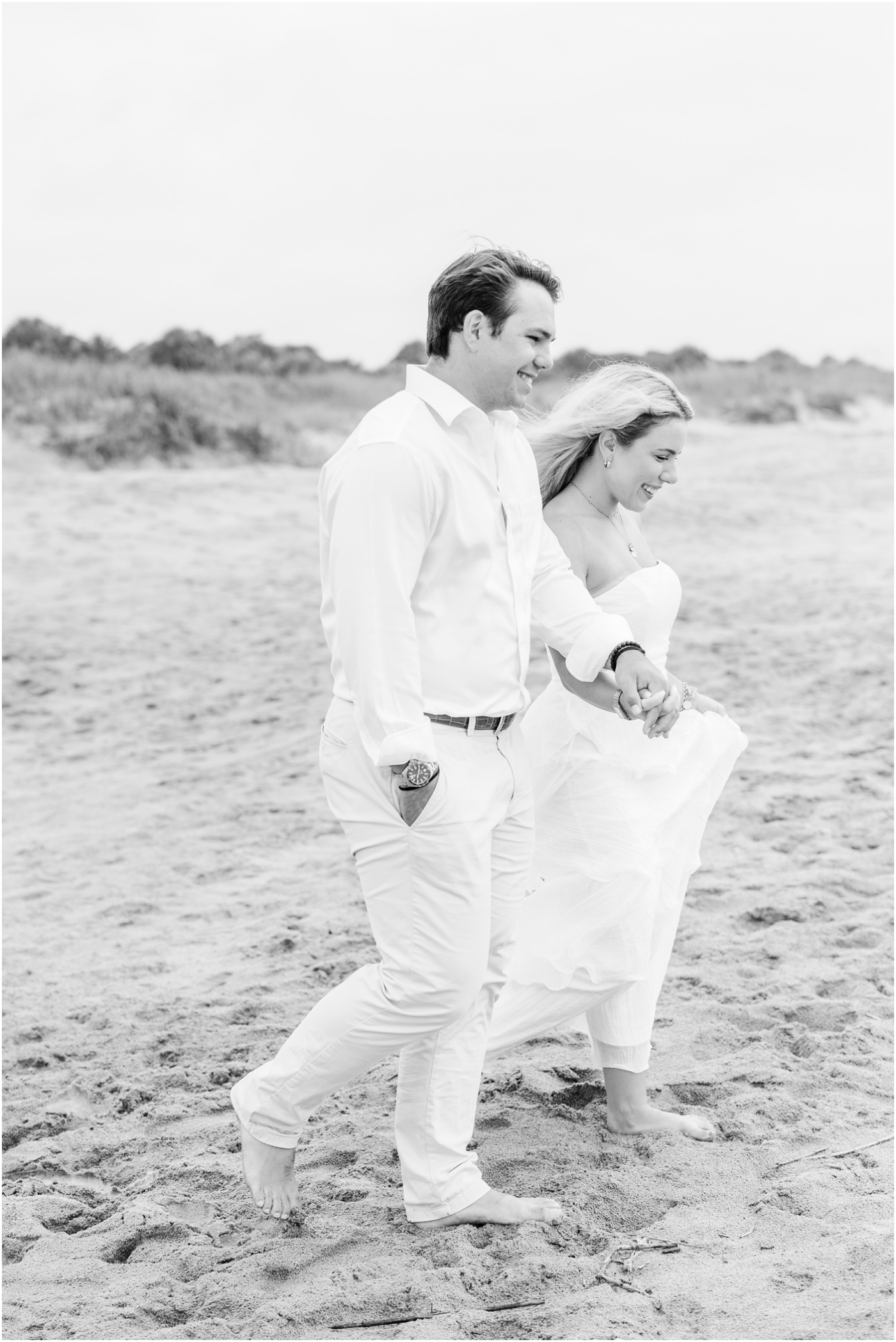 engagement session on folly beach