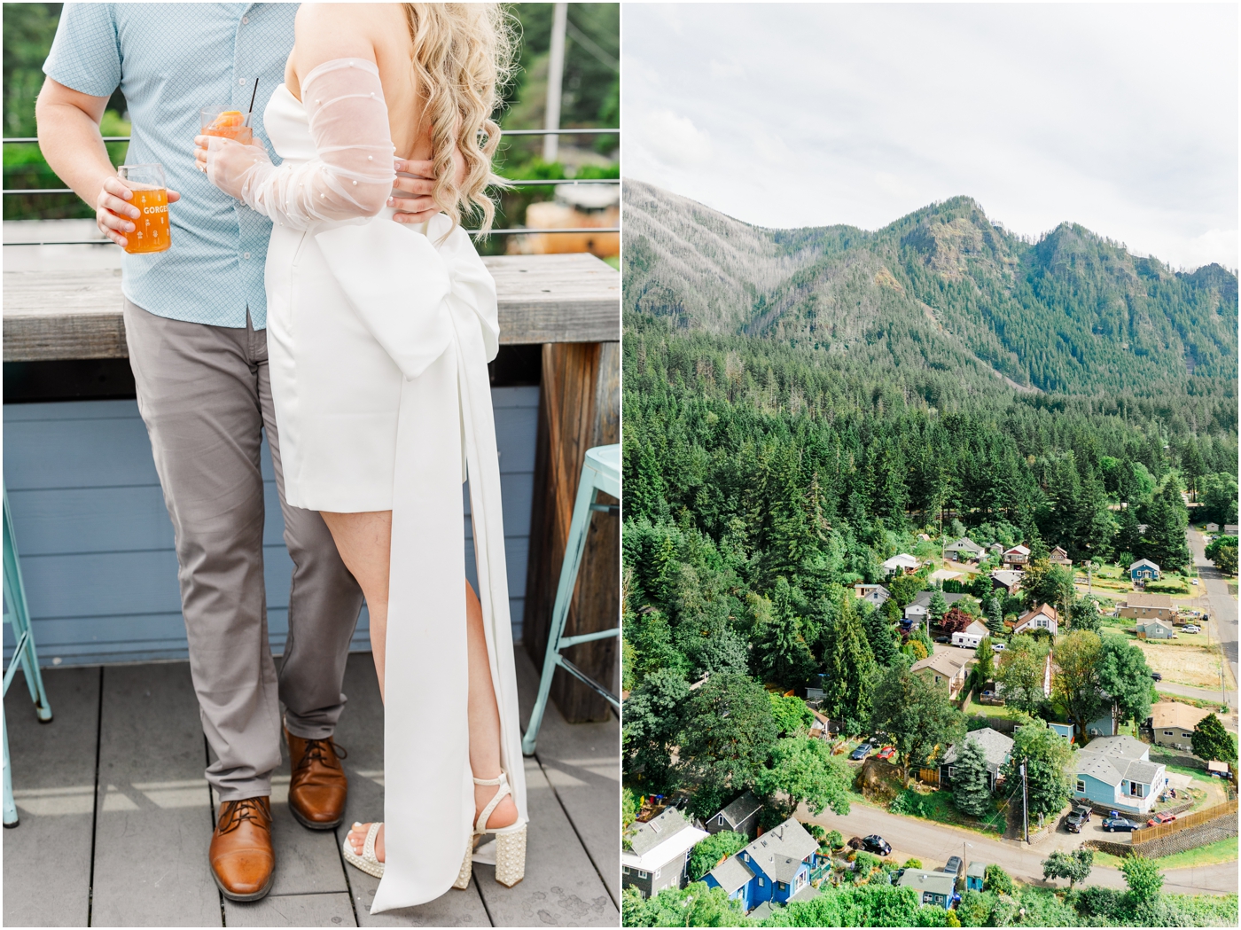 Wedding Weekend Welcome Party in Cascade Locks, Oregon at the Gorges