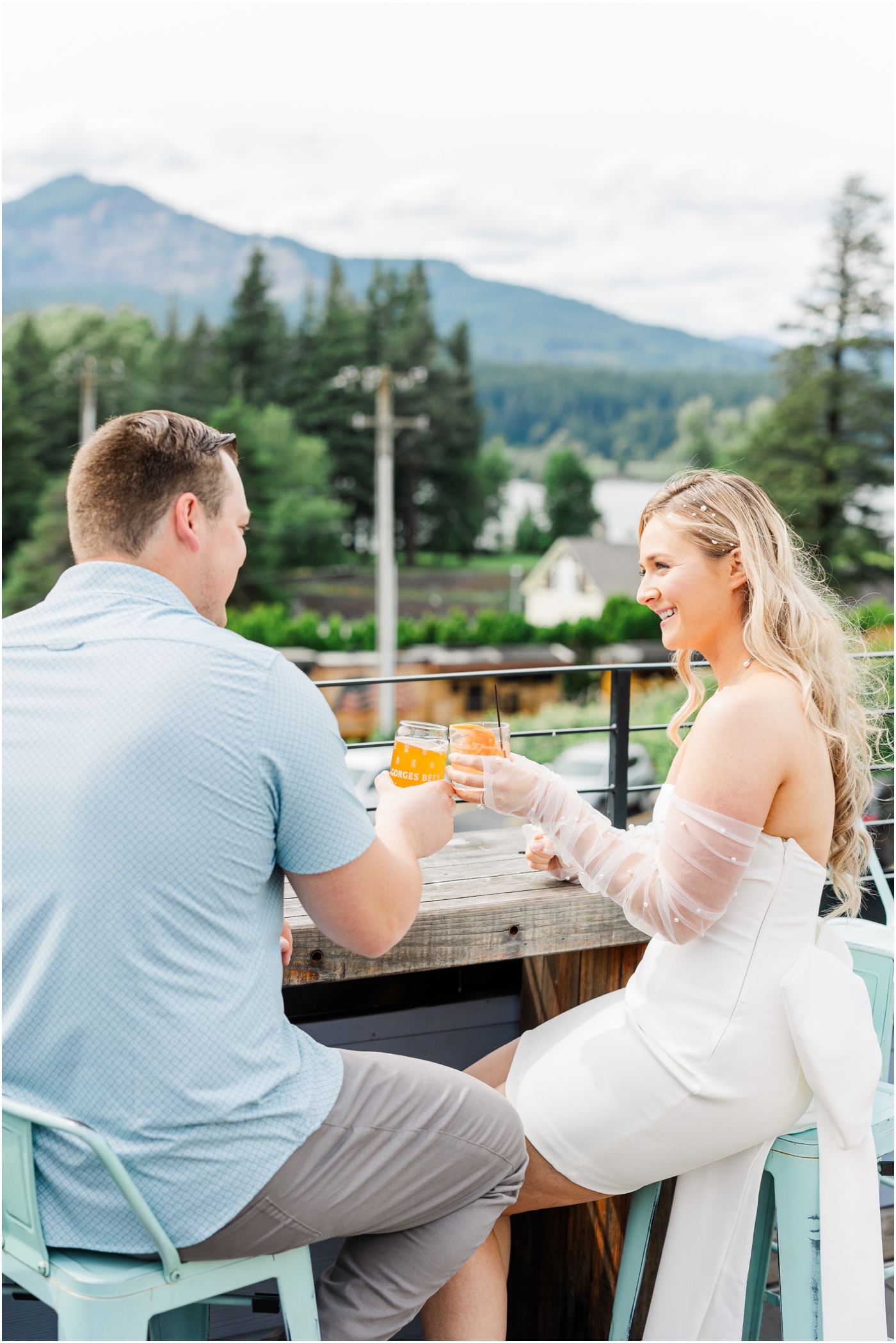 Wedding Weekend Welcome Party in Cascade Locks, Oregon at the Gorges