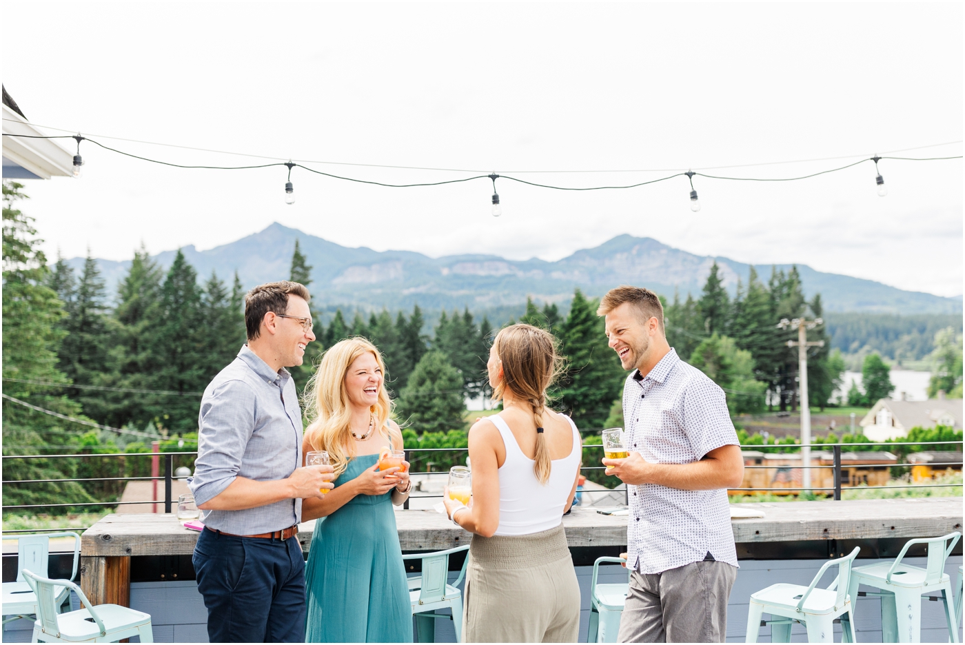 Wedding Weekend Welcome Party in Cascade Locks, Oregon at the Gorges