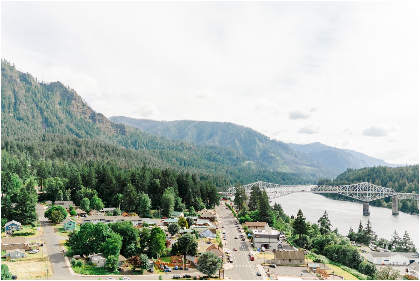 Wedding Weekend Welcome Party in Cascade Locks, Oregon at the Gorges