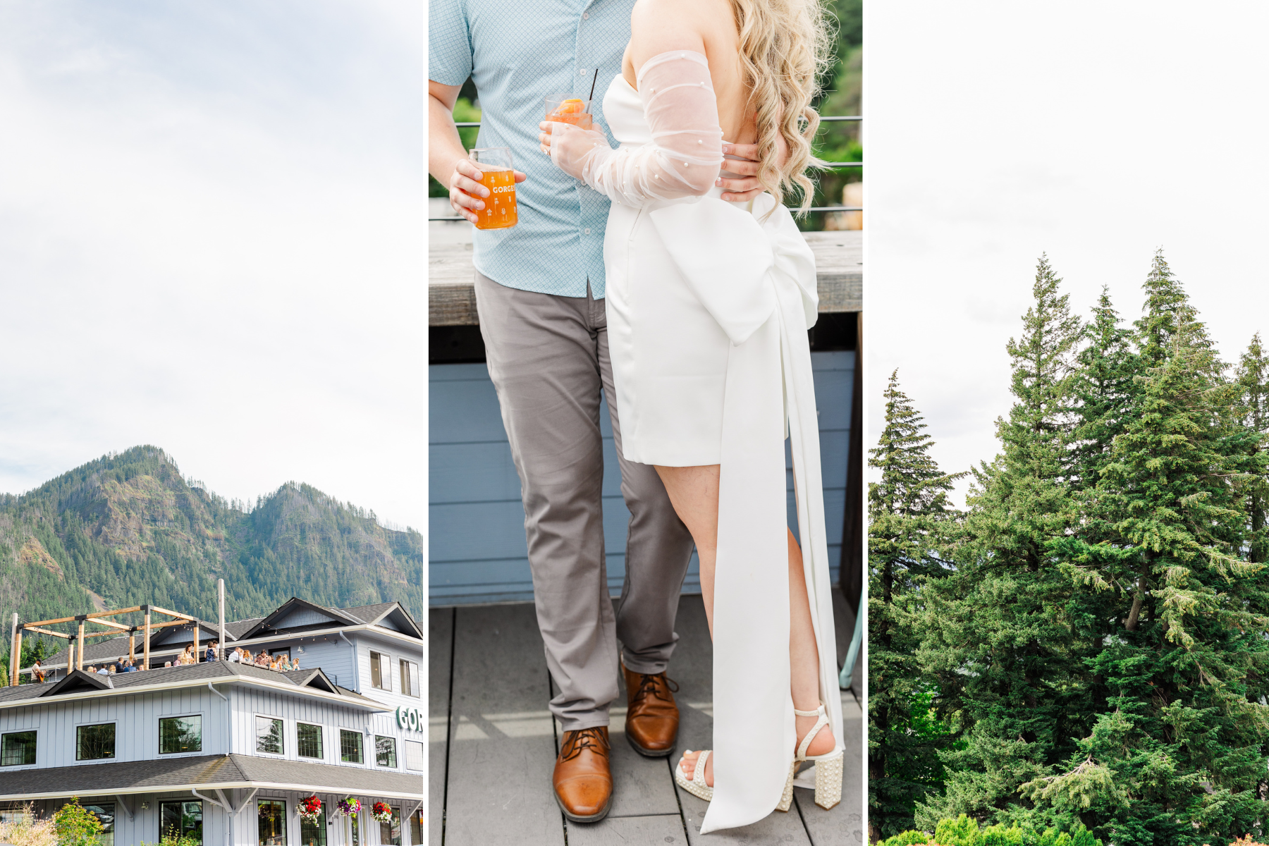 A Wedding Weekend Welcome Party in Cascade Locks, Oregon at the Gorges Beer Co