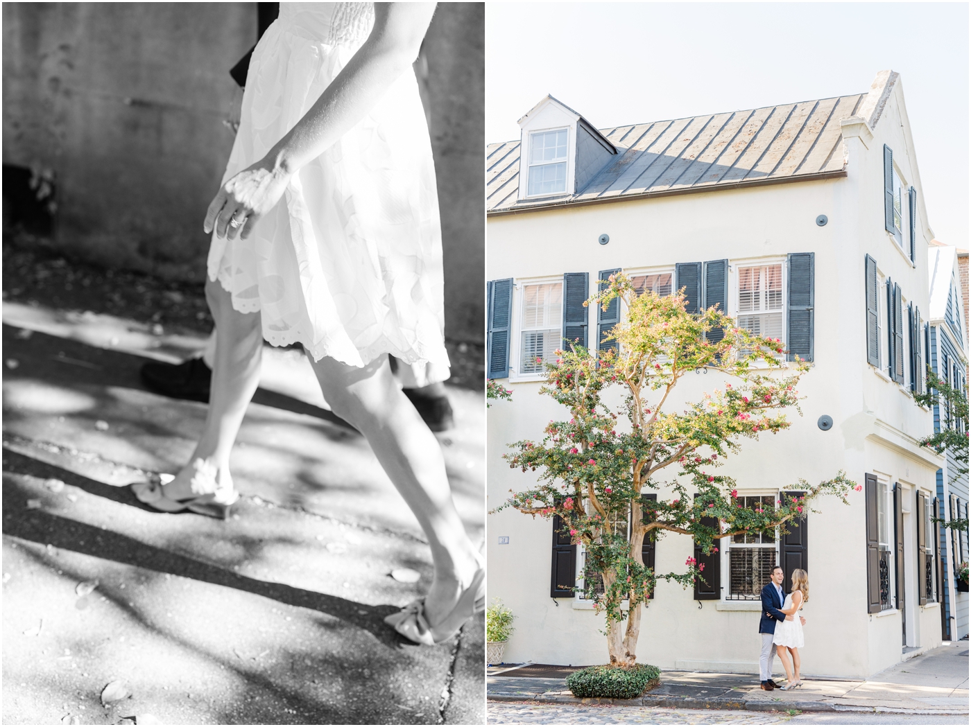 downtown charleston engagement session photos