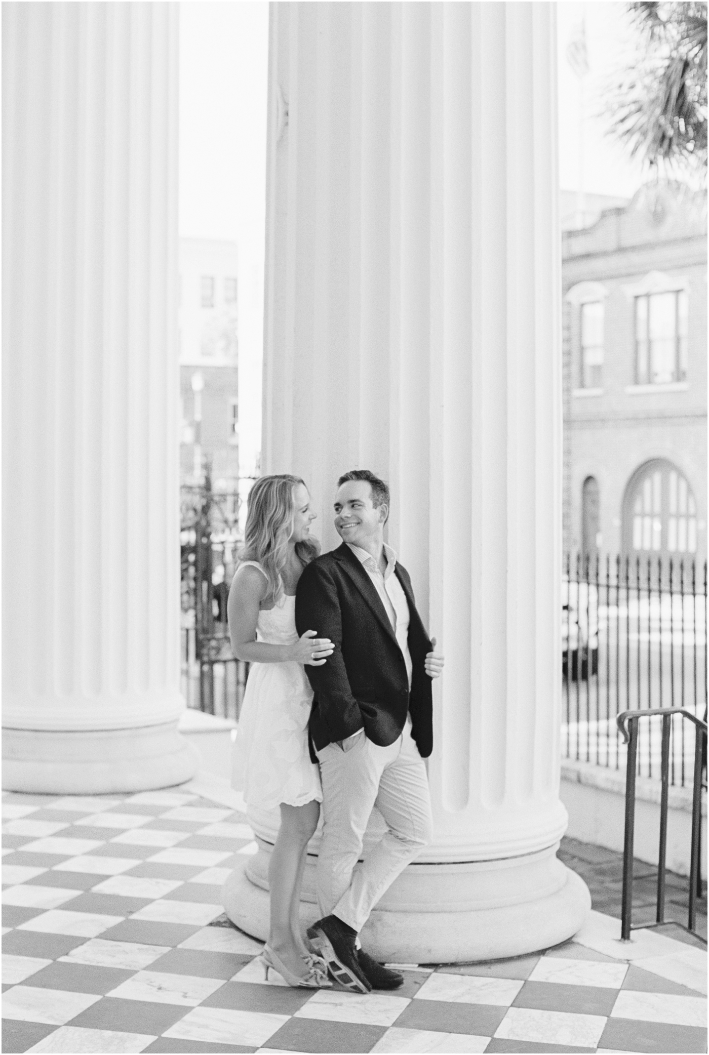 charleston engagement session at Hibernian hall 