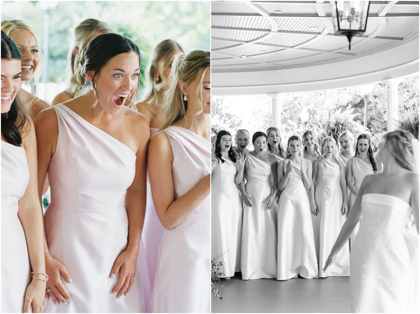 Piedmont club wedding bridesmaids