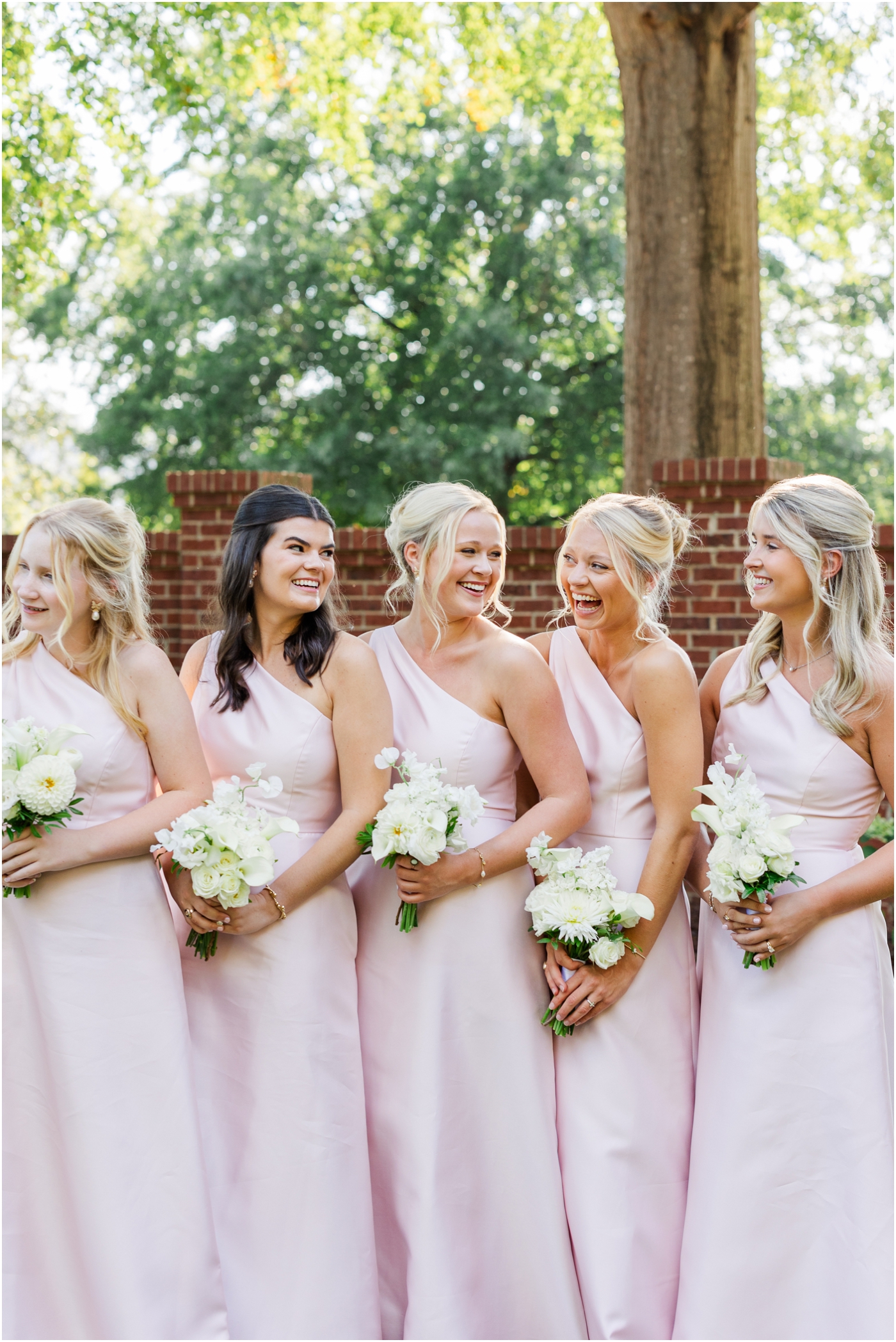 Piedmont club wedding bridesmaids