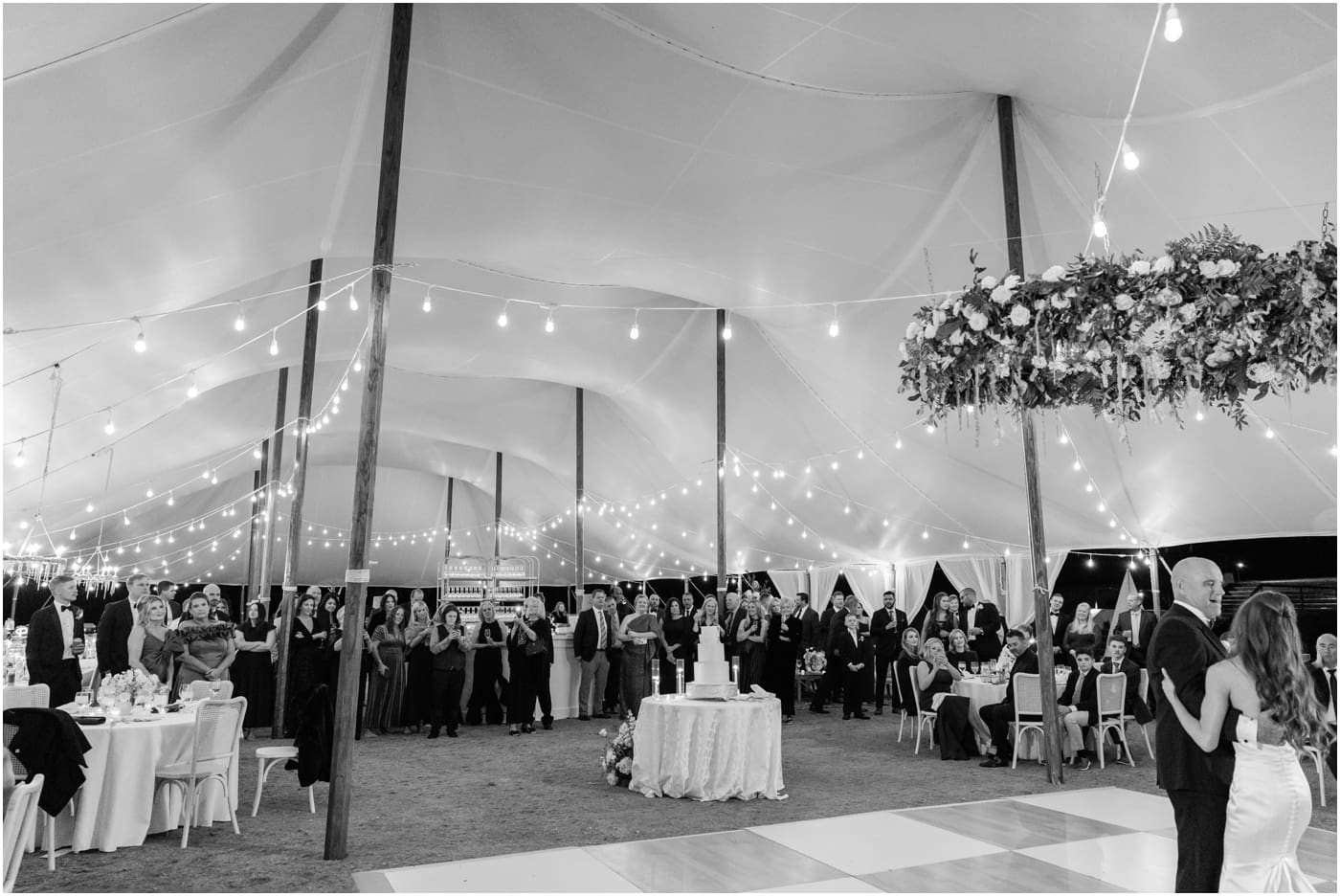 tented reception at the reserve at lake keowee