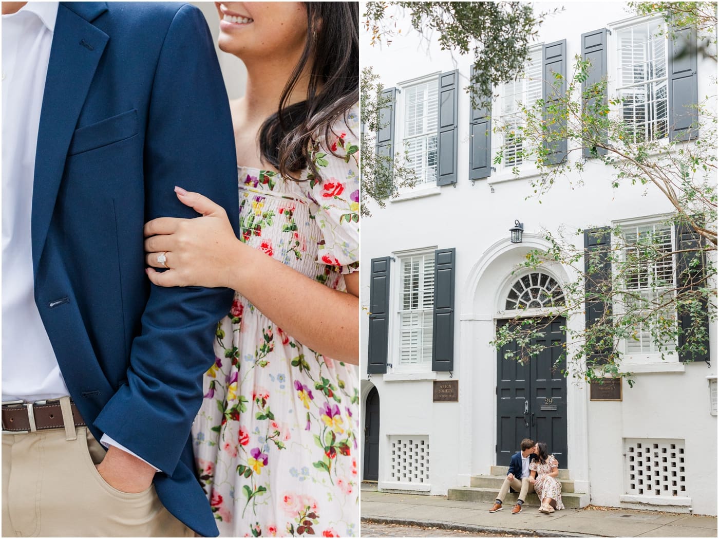 historic charleston engagement session