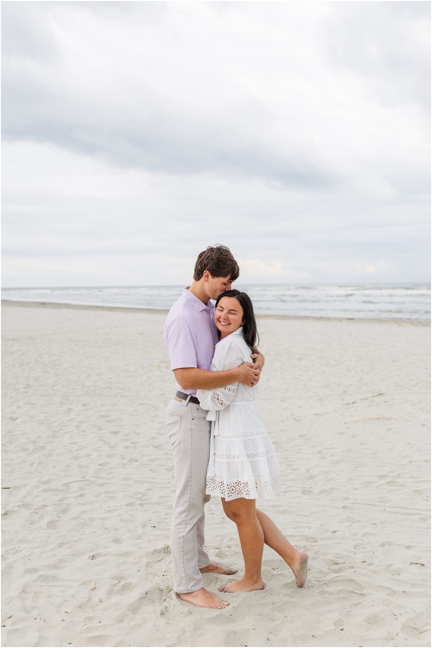 historic charleston and beach engagement session